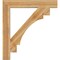 Ekena Millwork Merced Block Rough Sawn Bracket, Western Red Cedar, 6"W x 44"D x 48"H BKT06X44X48MRC05RWR - alternate 2